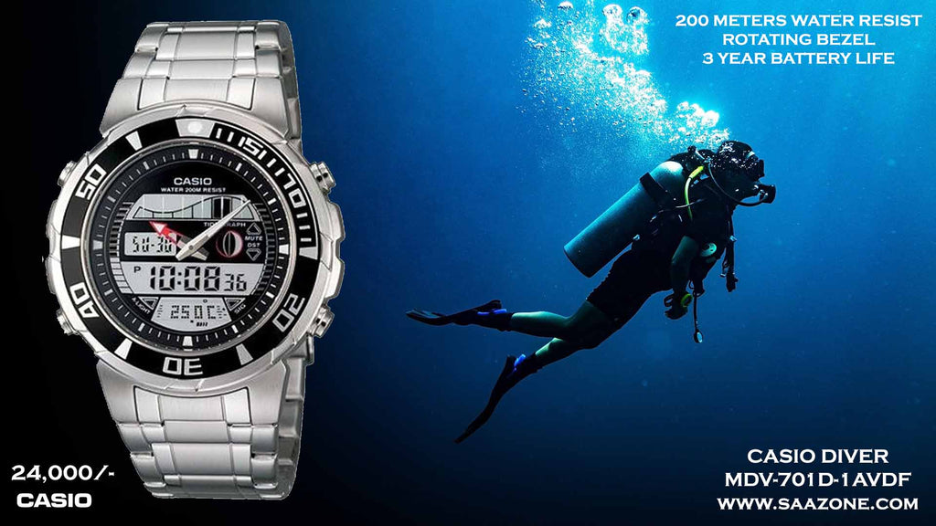 Casio Divers Timepiece for Men MDV-701D-1A
