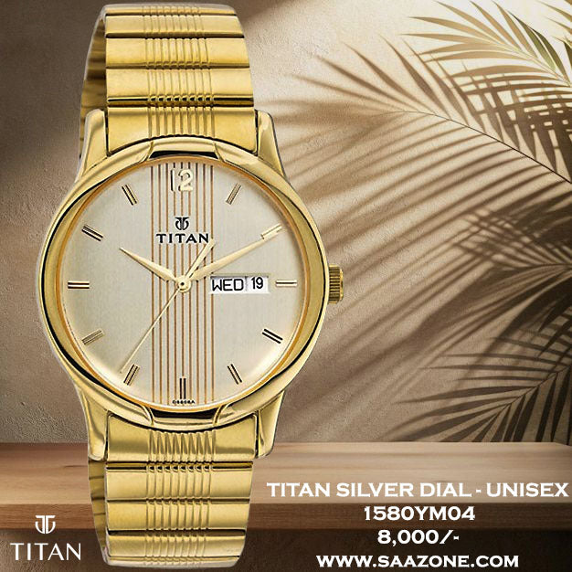Titan Silver Dial Unisex 1580YM04
