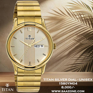 Titan Silver Dial Unisex 1580YM04