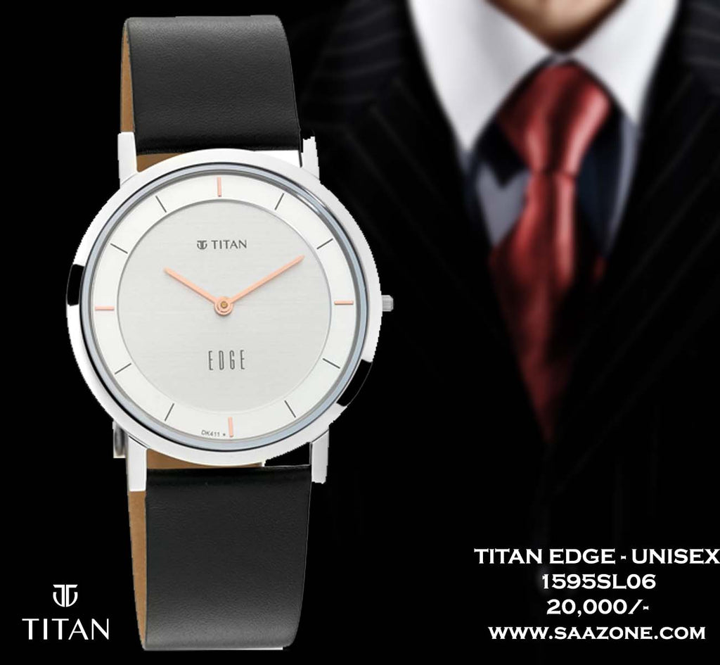 Titan Edge White Dial For Men 1595SL06