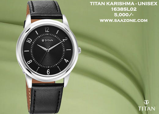 Titan Karishma Zing Black Dial Unisex 1638SL02