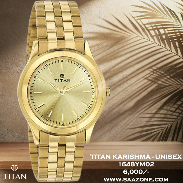 Titan Quartz Champagne Dial for Men 1648YM02