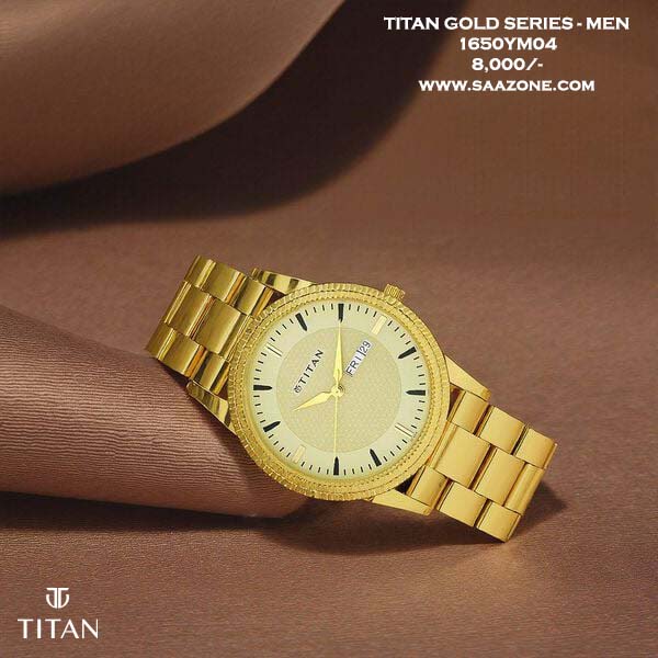 Titan Golden Dial for Men 1650YM04