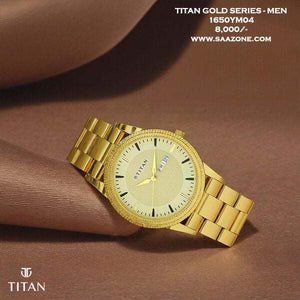 Titan Golden Dial for Men 1650YM04