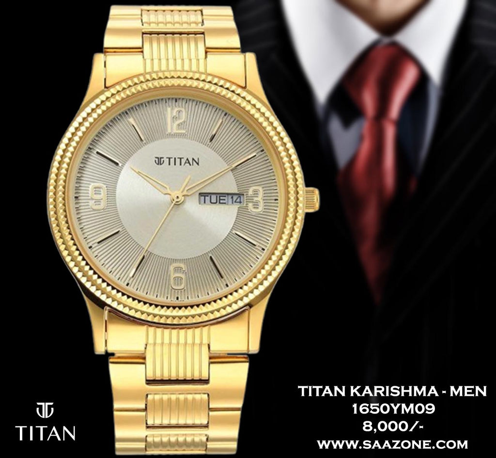 Titan Champagne Dial for Men 1650YM09