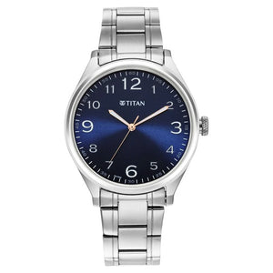 Titan Quartz Analogue Blue Dial for Men 1802SM05