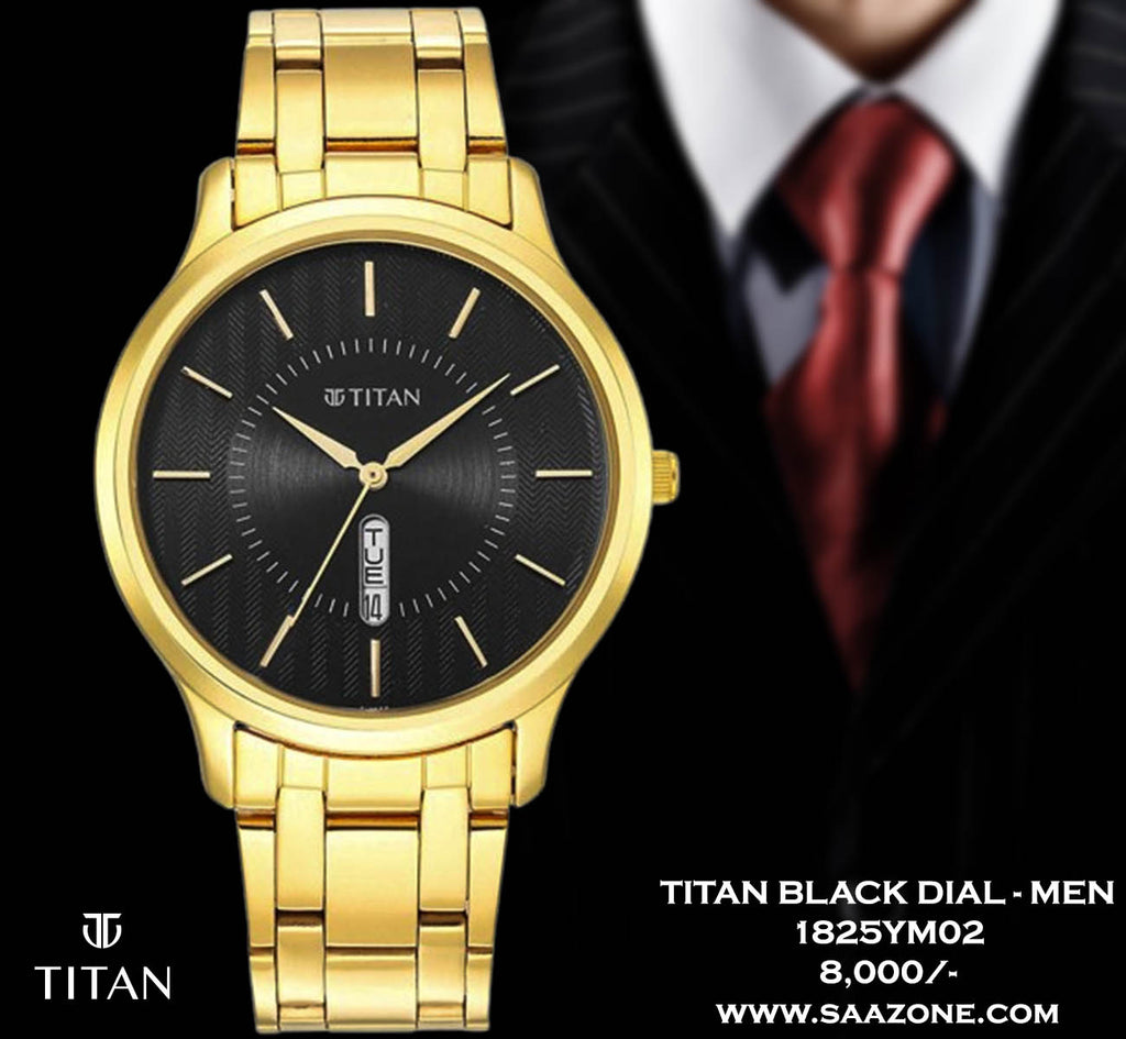Titan Karishma Black Dial For Men 1825YM02
