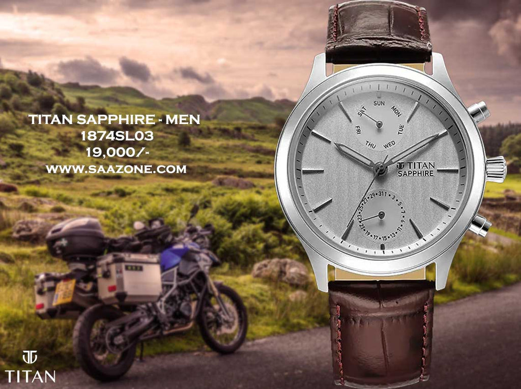 Titan Sapphire Multifunction Quartz Analog for Men 1874SL03
