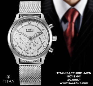 Titan Sapphire Quartz Multifunction for Men 1874SM01