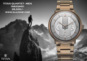 Titan Quartet watch for Men 1882QM01