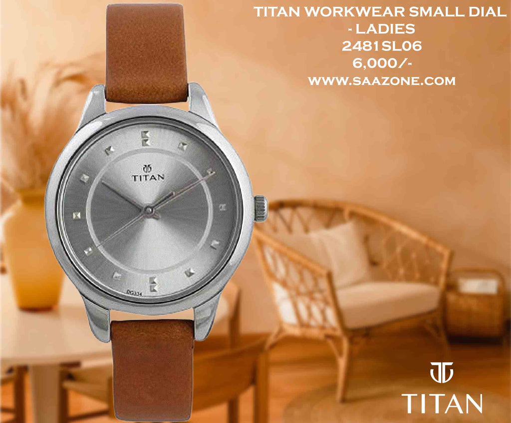 Titan Workwear Silver Dial for Ladies 2481SL06