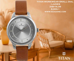 Titan Workwear Silver Dial for Ladies 2481SL06