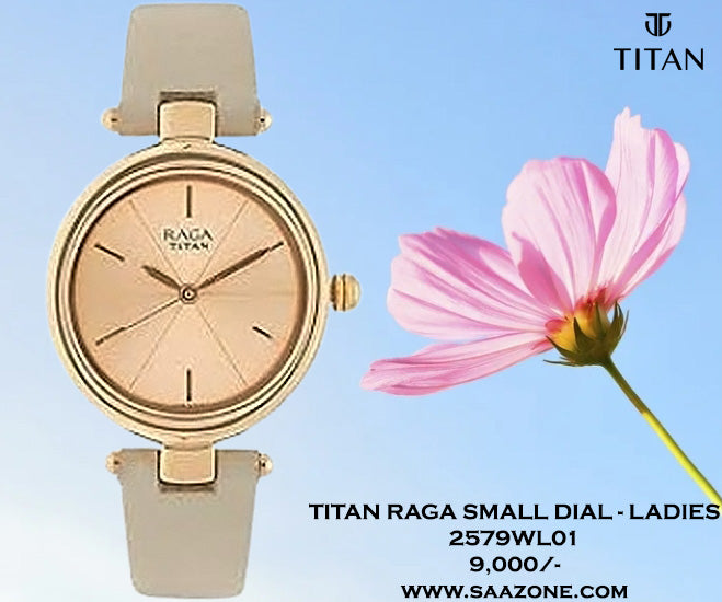 Titan Raga Viva Rose Gold Dial for Ladies 2579WL01