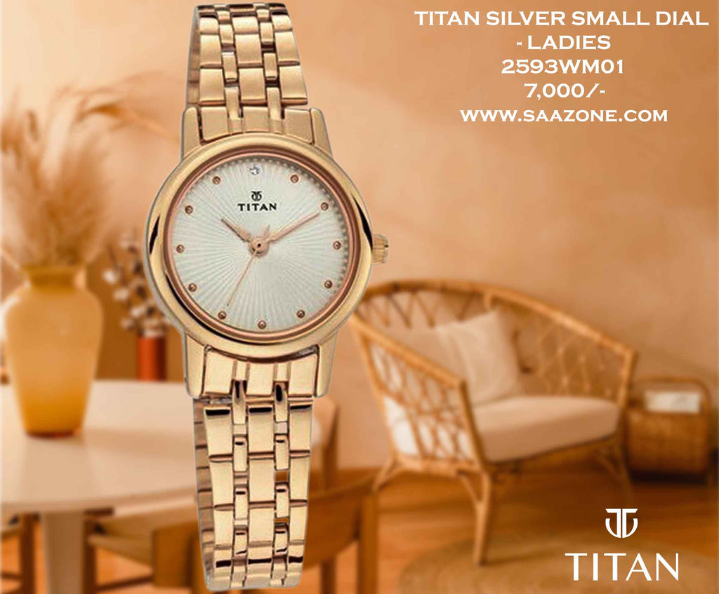 Titan Silver Dial for Ladies 2593WM01