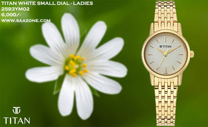 Titan White Dial for Ladies 2593YM02