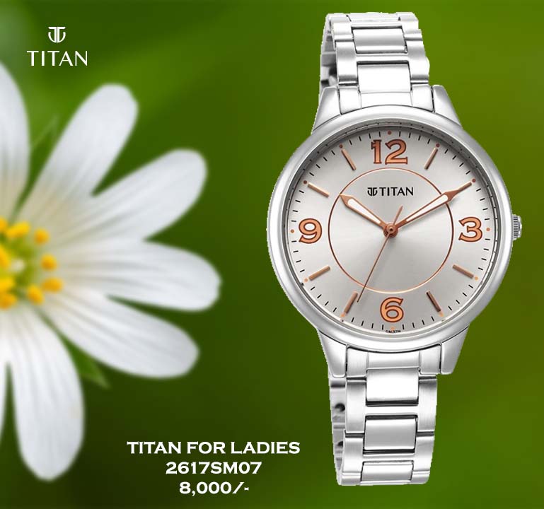 Titan Urban Silver Dial for Ladies 2617SM07