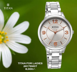 Titan Urban Silver Dial for Ladies 2617SM07