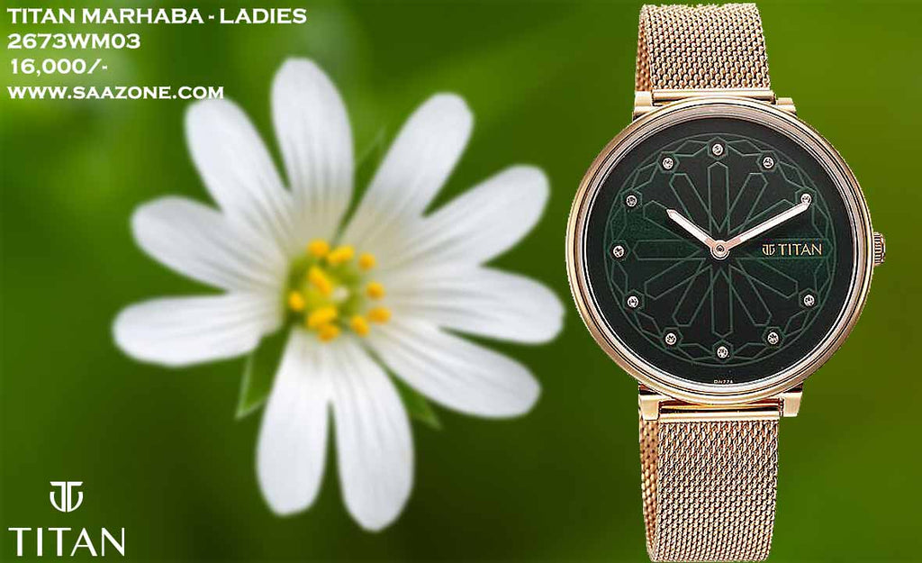 Titan Marhaba Green Dial for Ladies 2673WM03