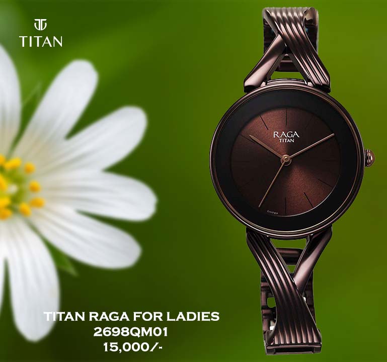 Titan Raga Chic Quartz Analog Brown Dial 2698qm01