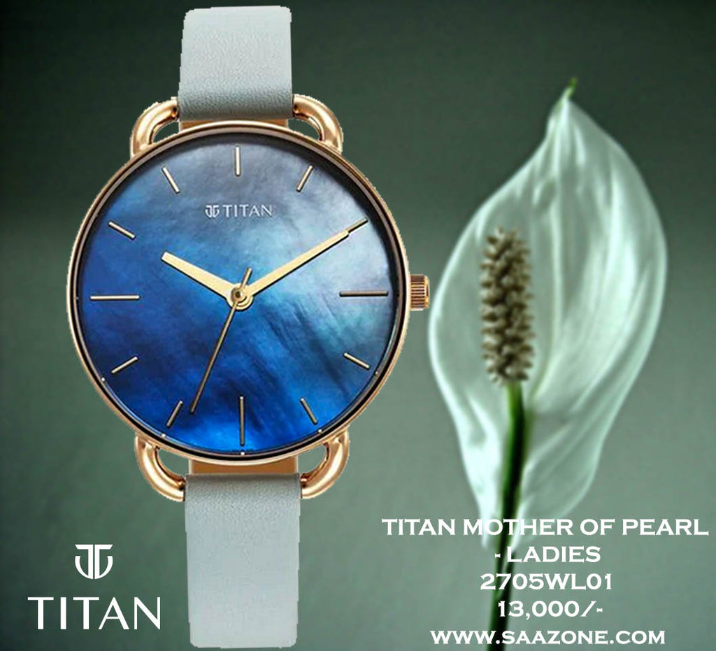 Titan Secluded Mother of Pearl Dial for Ladies 2705WL01