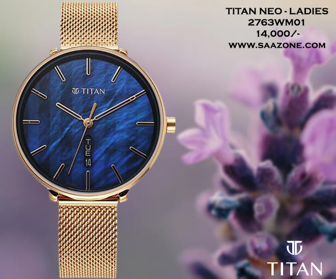 Titan Neo Mother Of Pearl Dial For Ladies 2763WM01
