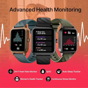 Fastrack Revoltt FS1-1.83''|BT Calling|Fast Charge|110+ Sports Mode|200+ WatchFaces|IP68 Smartwatch  (Black Strap, Free Size)