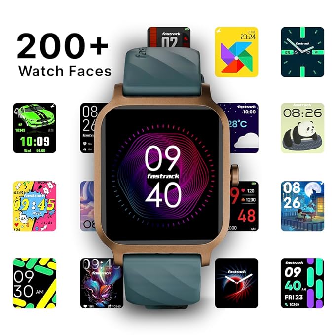 Fastrack Revoltt FS1-1.83''|BT Calling|Fast Charge|110+ Sports Mode|200+ WatchFaces|IP68 Smartwatch  (Black Strap, Free Size)