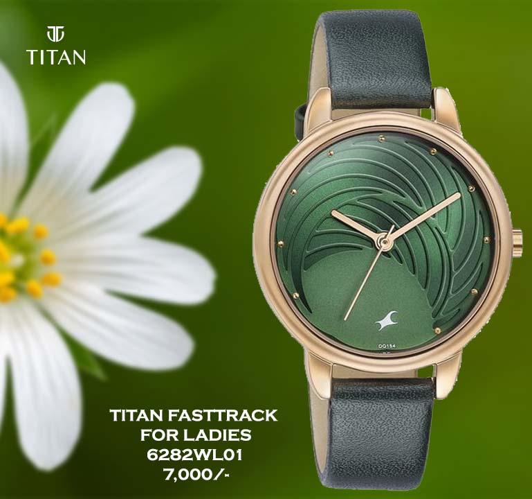 Fastrack Stunners Green Dial for Ladies 6282WL01