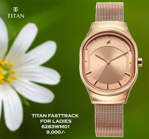 Fastrack Snob X Rose Gold Dial for Ladies 6283WM01