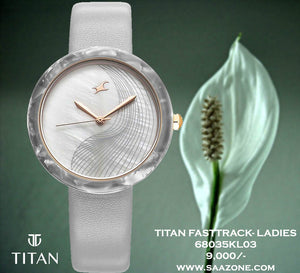 Fastrack Younique Quartz Mother Of Pearl Dial For Ladies 68035KL03