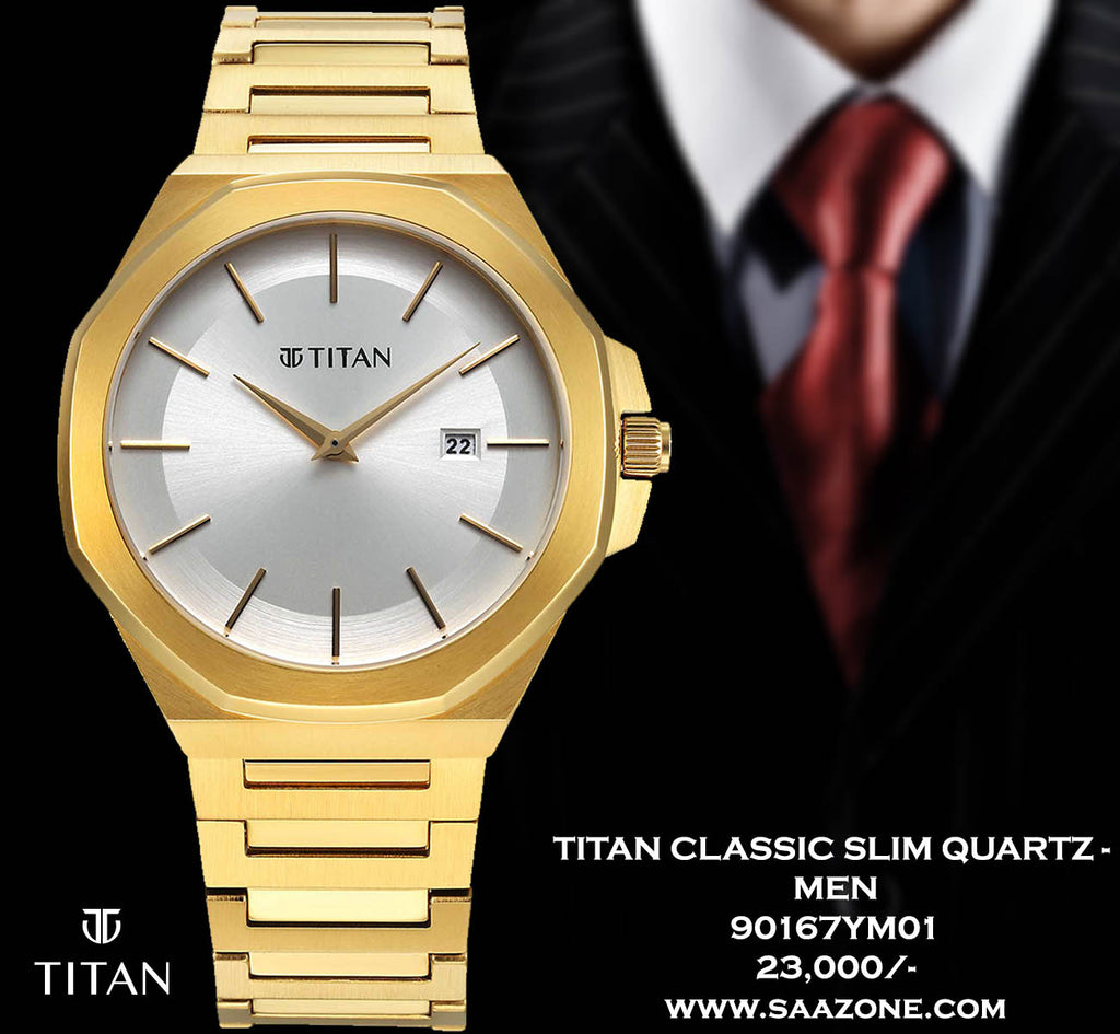 Titan Classic Slim Quartz for Men 90167YM01