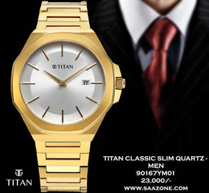 Titan Classic Slim Quartz for Men 90167YM01