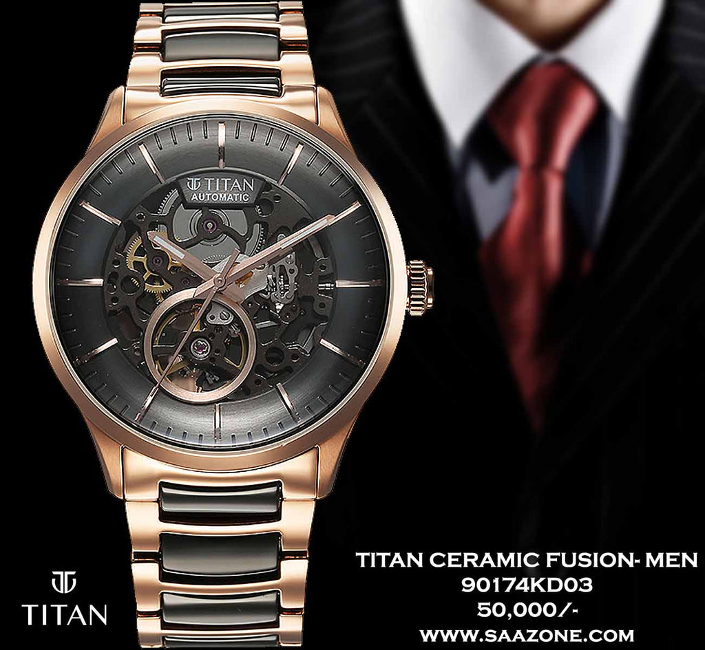 Titan Ceramic Fusion Automatic for Men 90174KD03