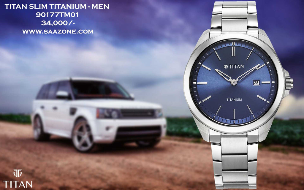 Titan Titanium Quartz Titanium Strap for Men 90177TM01