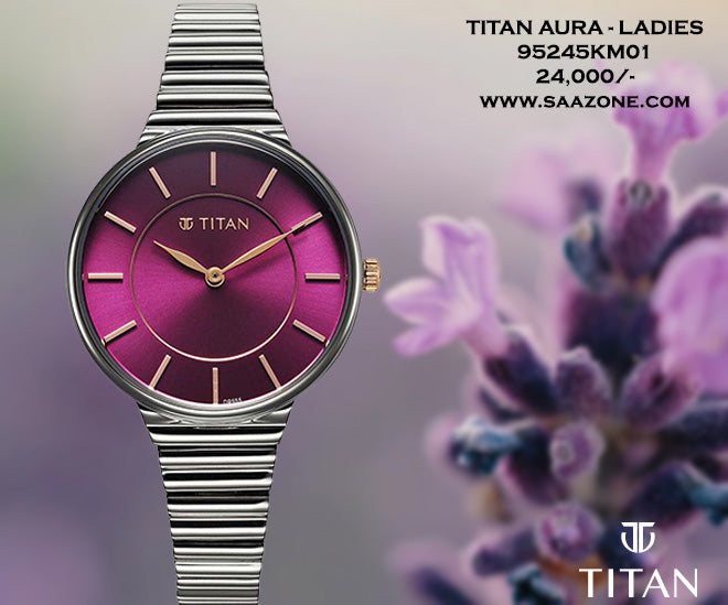 Titan Aura Quartz for Ladies 95245KM01
