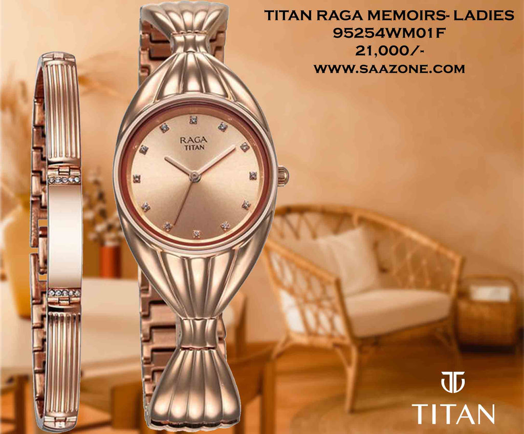 Titan Raga Memoirs Quartz for Ladies 95254WM01