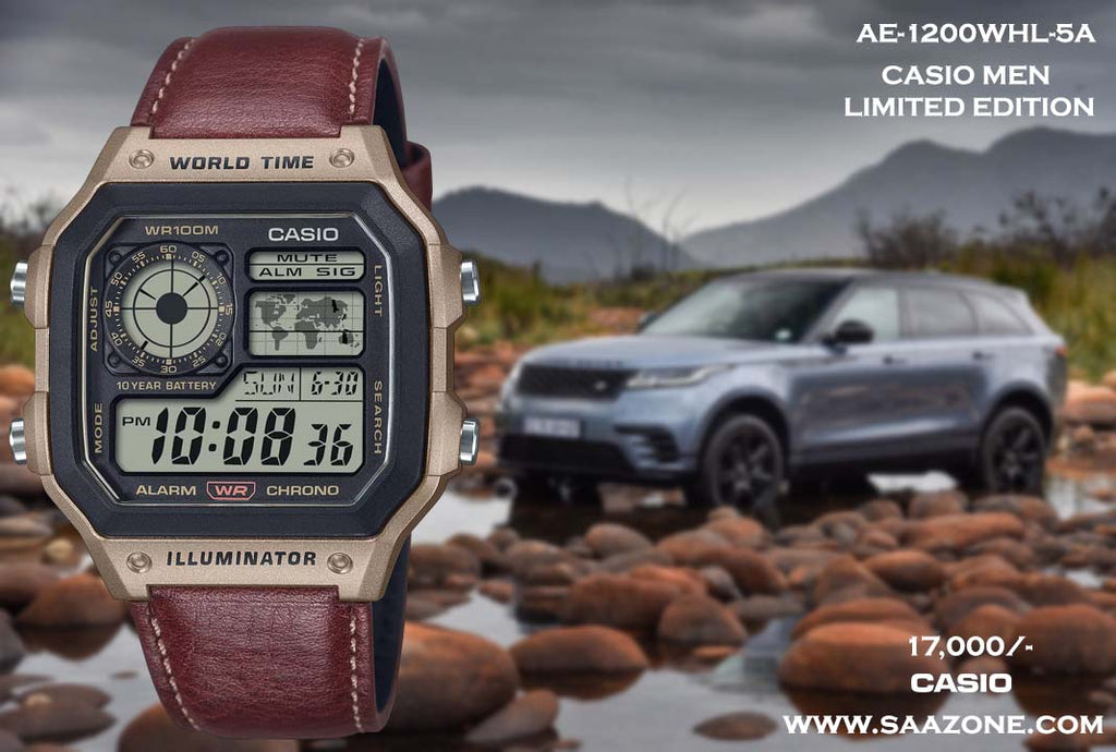 Casio Digital Timepiece for Men AE-1200WHL-5A