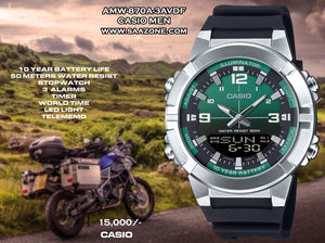 Casio Digital/Analogue Timepiece for Men AMW-870A-3A