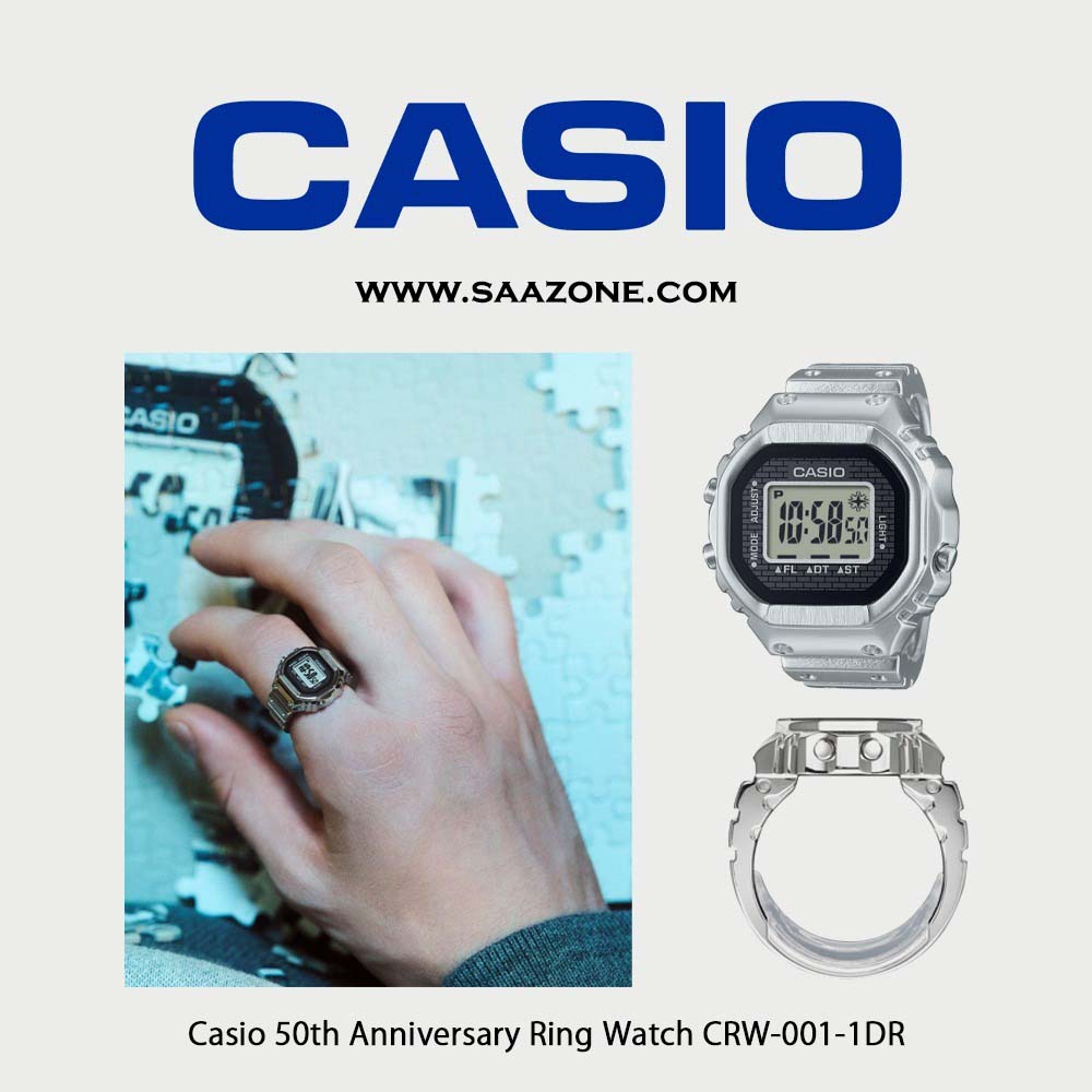 CRW-001-1D Casio Ring Watch - Limited Edition (Not for Sale - You may view it at the SaaZone showroom at Our Mall, Magadi Road