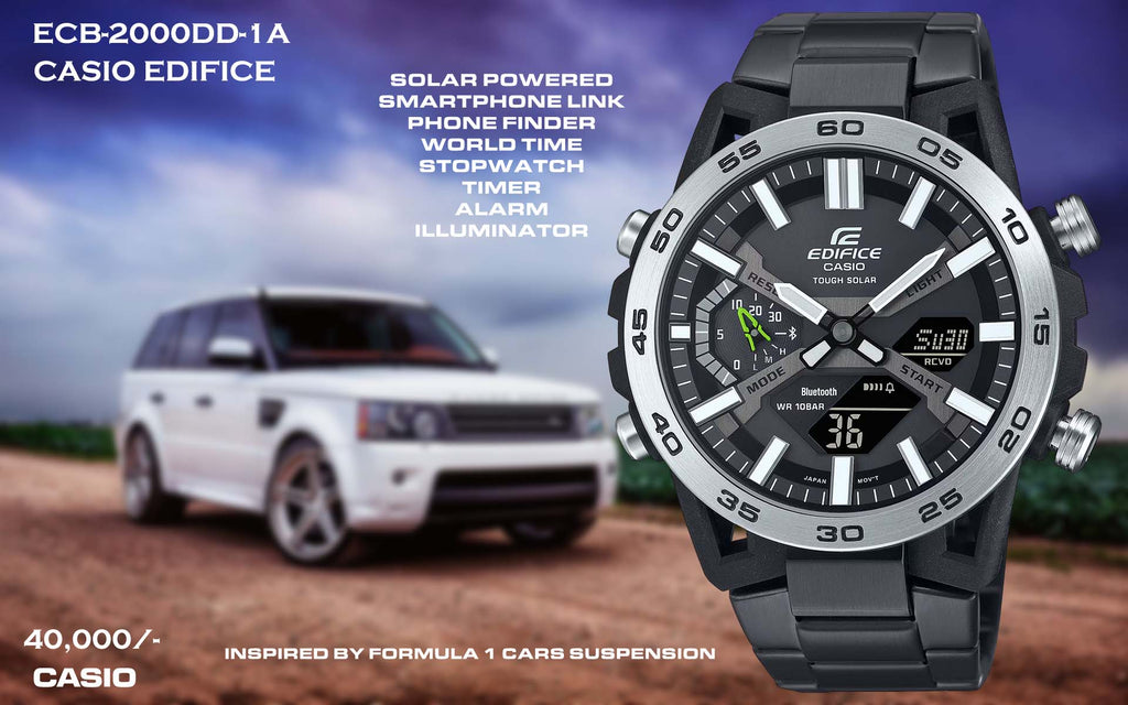 Casio Edifice Tough Solar Bluetooth Connect for Men ECB-2000DD-1A