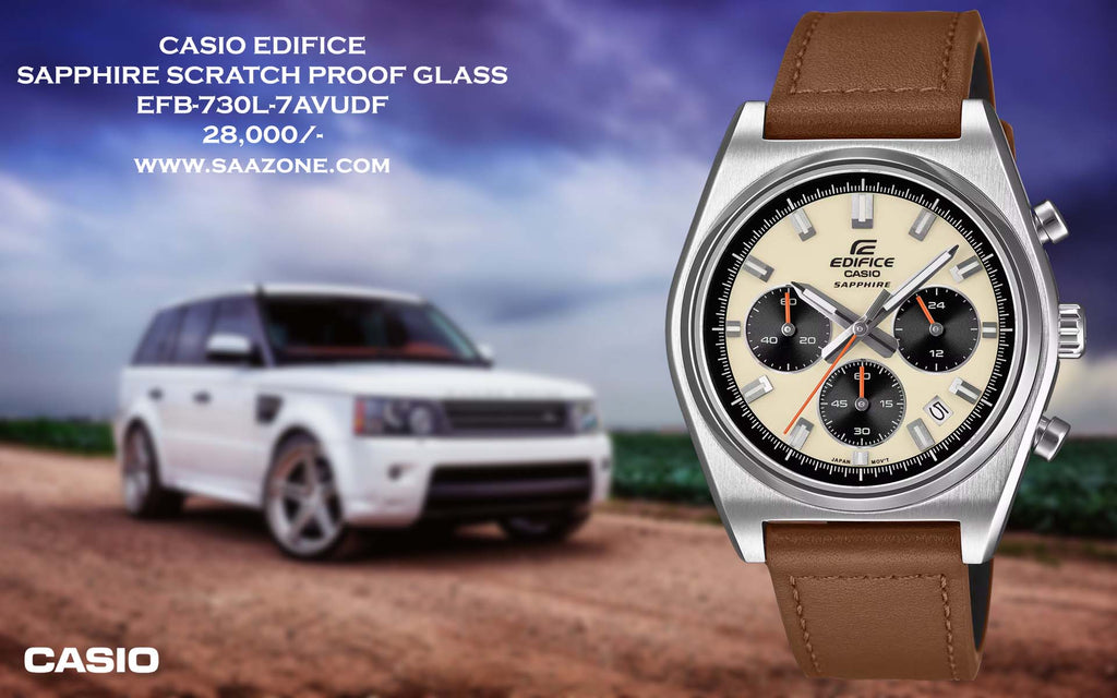 Casio Edifice Sapphire Scratch Proof EFB-730L-7AVUDF