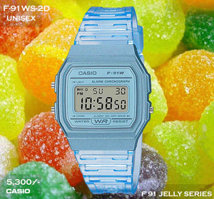 Casio F91 Jelly Series F-91WS-2D