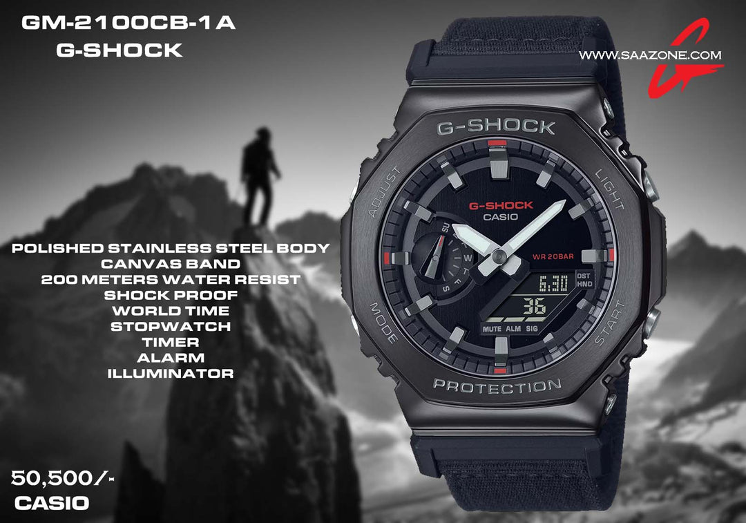 Casio G-SHOCK OAK SERIES GM-2100CB-1A - Canvas Strap – saazone-kenya