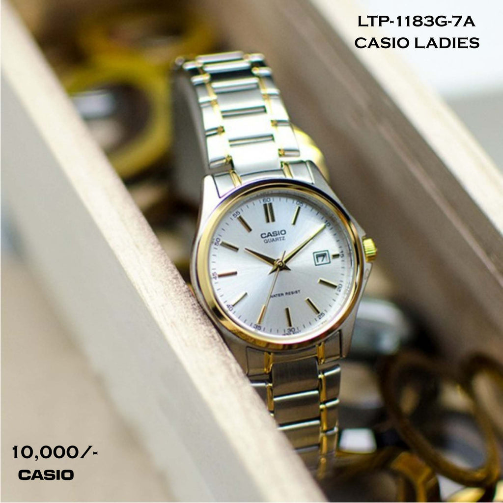Casio Exclusive Ladies Steel Belt LTP-1183G-7ADF