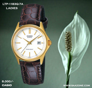 Casio Ladies Leather Belt LTP-1183Q-7ADF