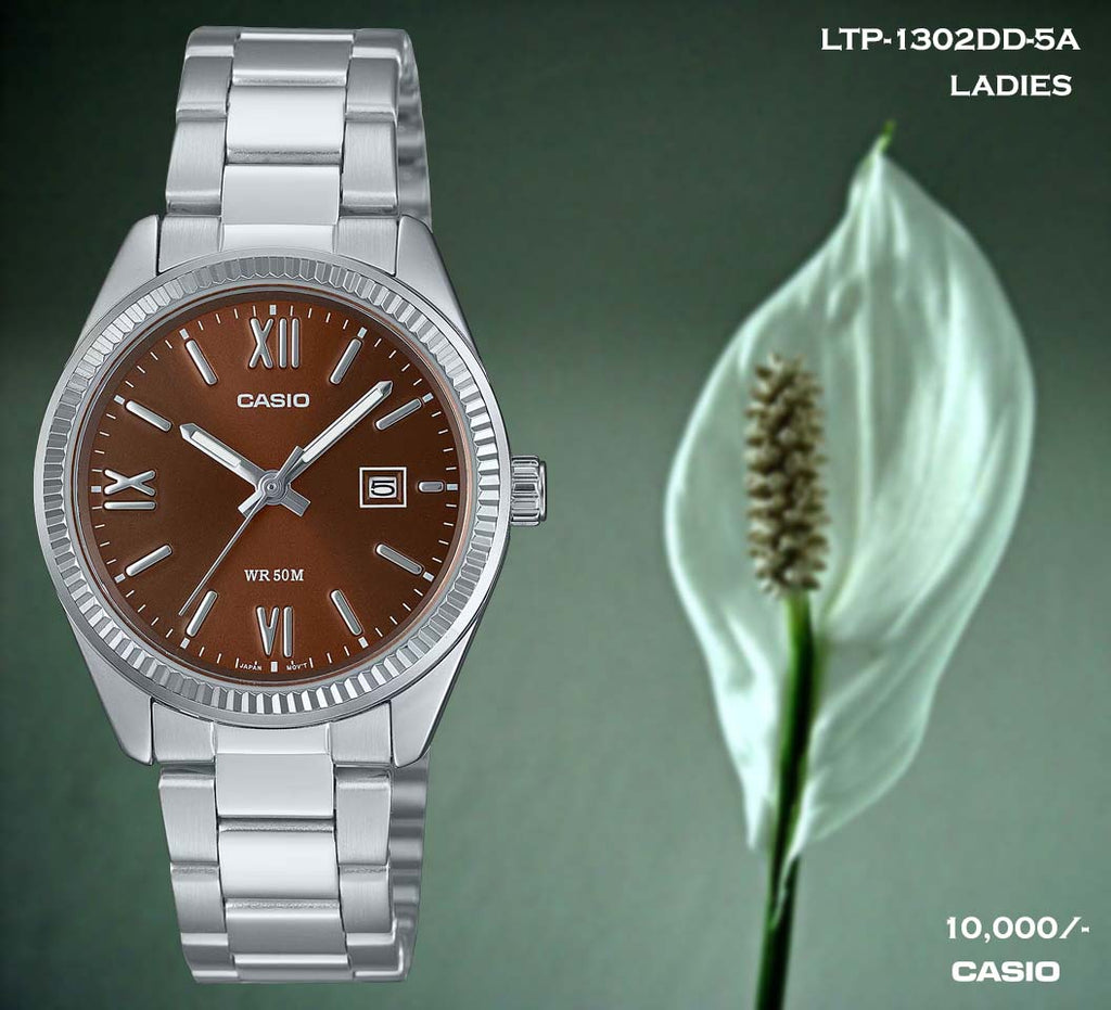 Casio Ladies Steel Belt  LTP-1302DD-5A