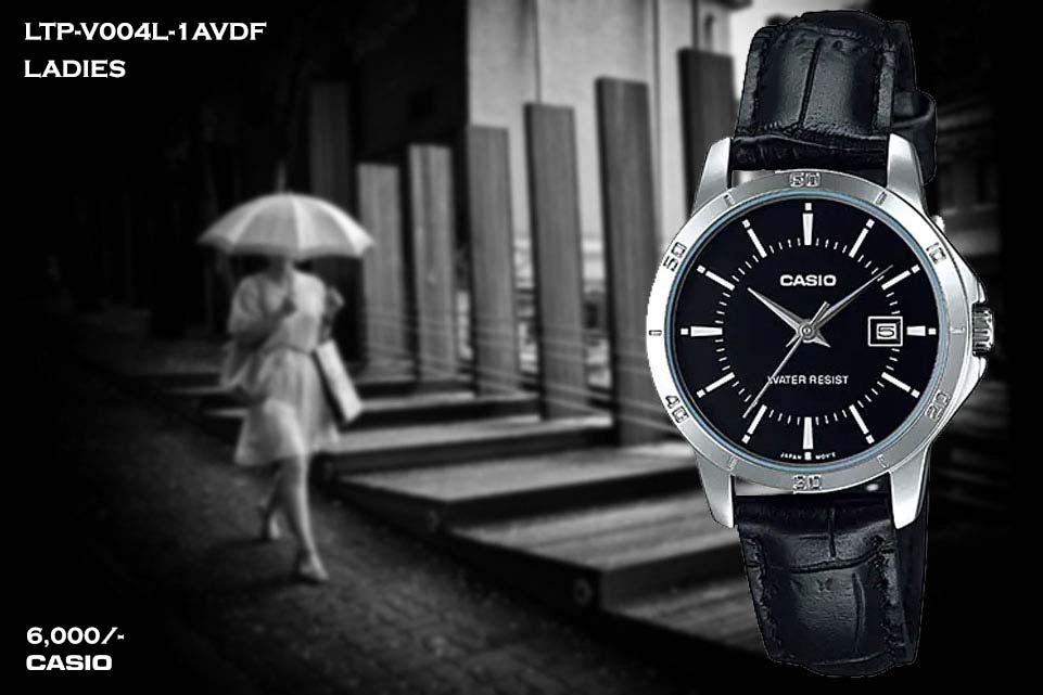 Casio Ladies Leather Belt  LTP-V004L-1A