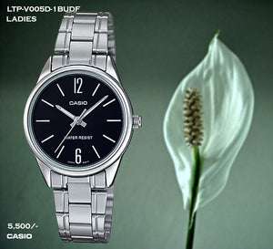 Casio Ladies Stainless Steel Belt  LTP-V005D-1B