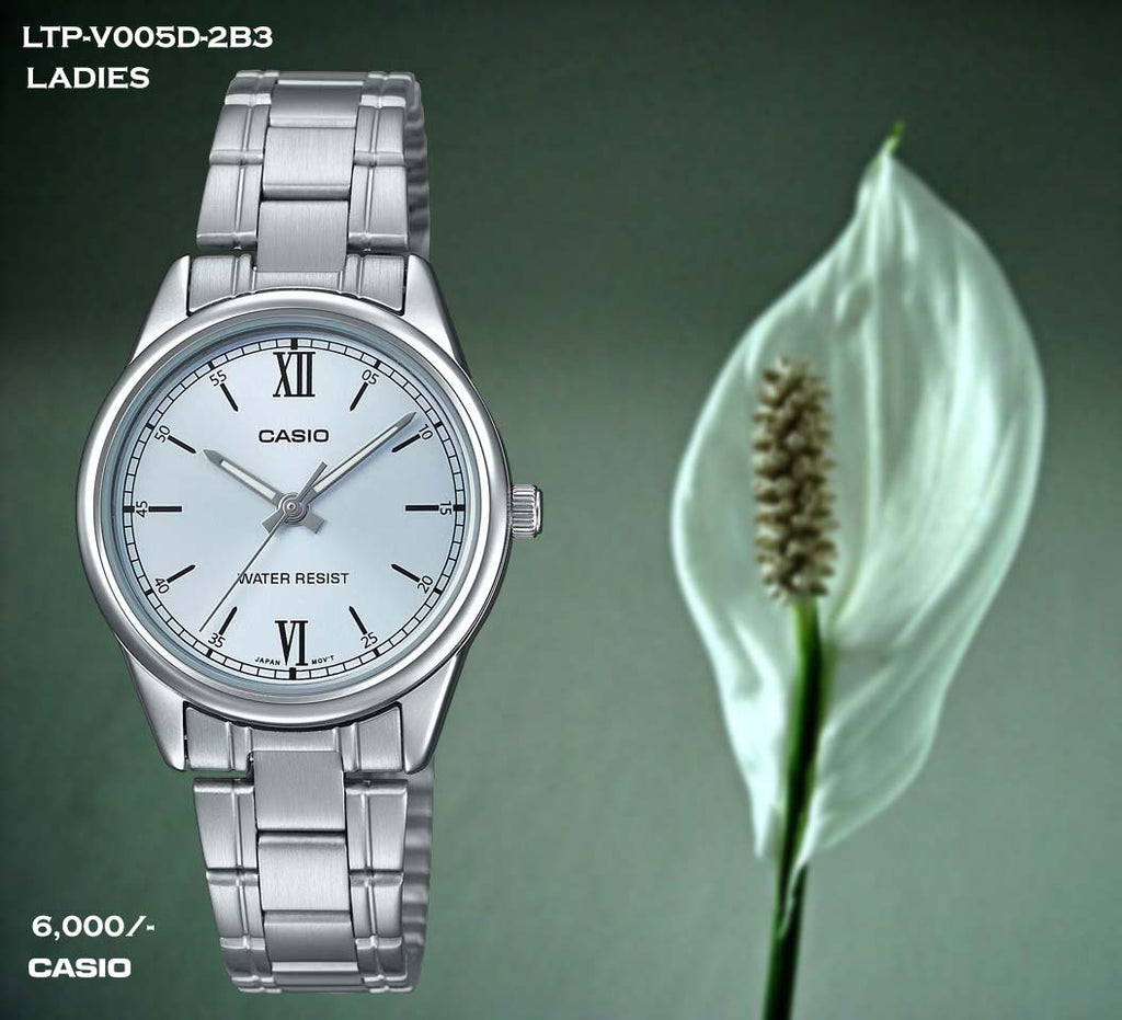 Casio Ladies Stainless Steel Belt  LTP-V005D-2B3