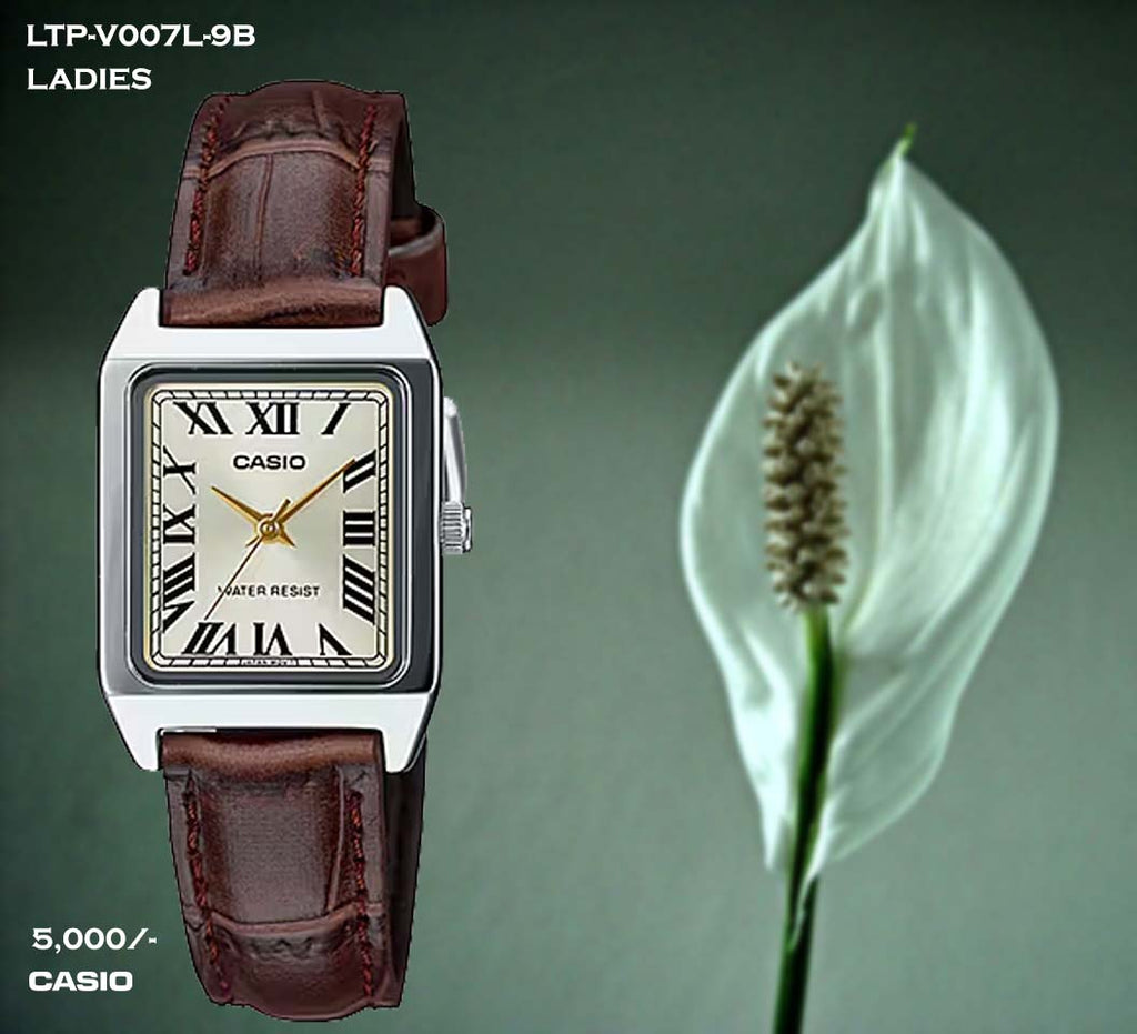 Casio Ladies Leather Belt LTP-V007L-9B